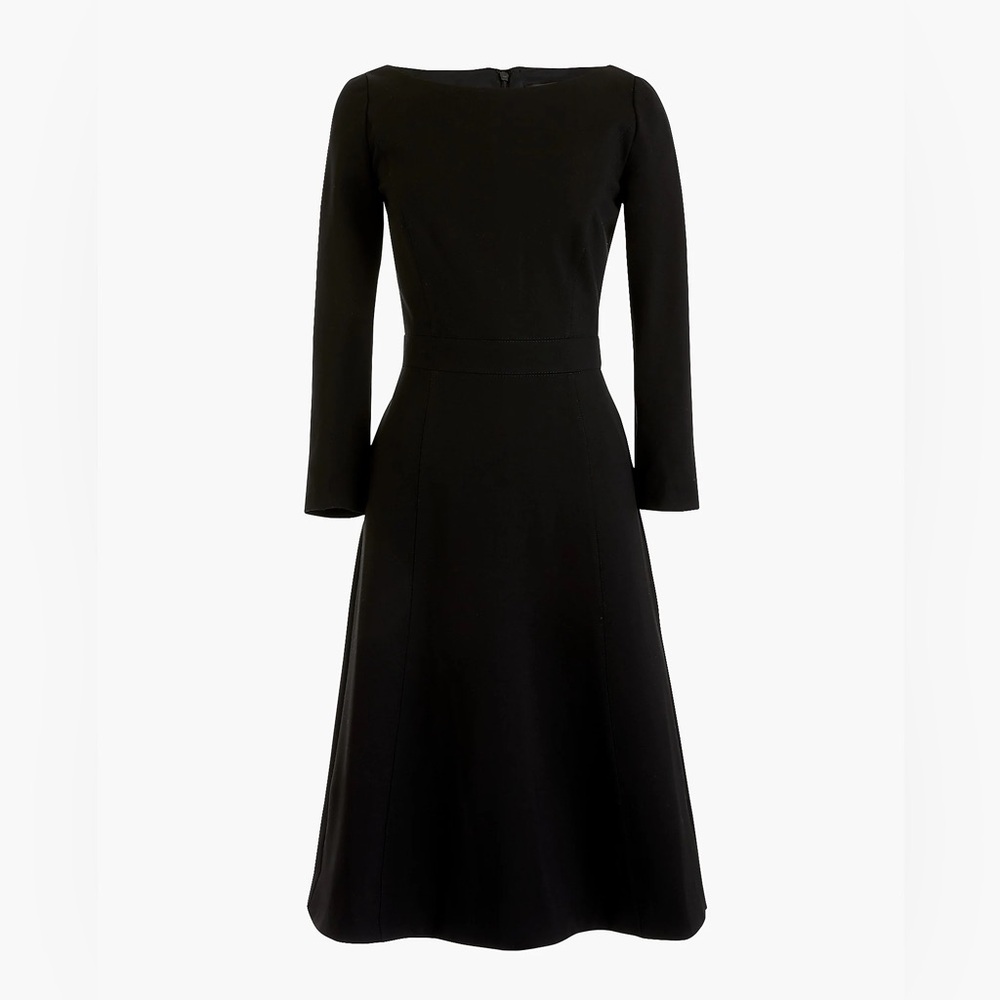 J. Crew Fit & Flare Sheath Dress in Stretch Ponte Fabric